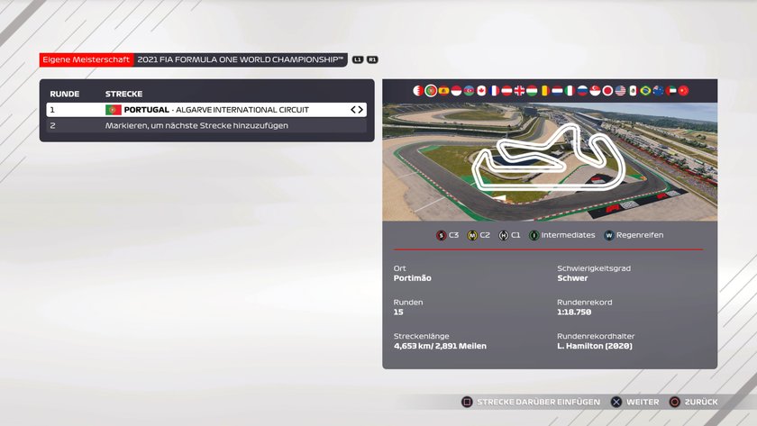 F1 2021: Portugal-Setup