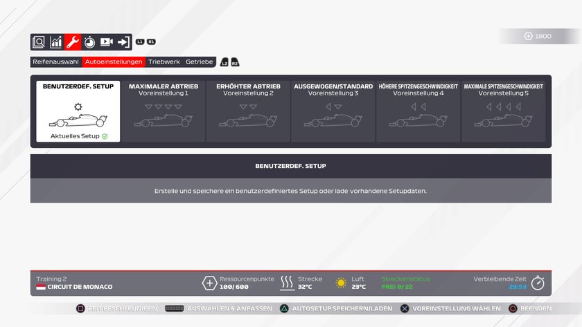 F1 2021: Setups für alle Strecken