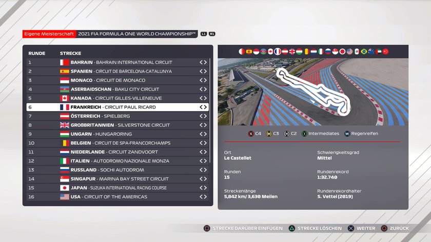 F1 2021: Frankreich-Setup