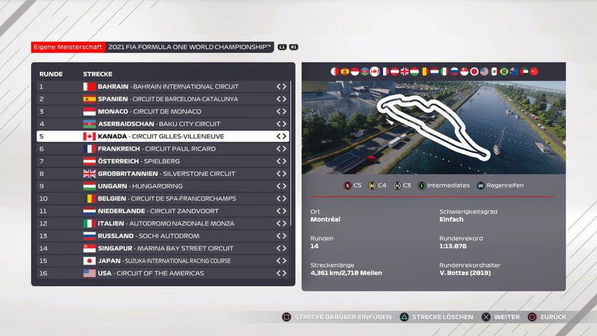 F1 2021: Kanada-Setup