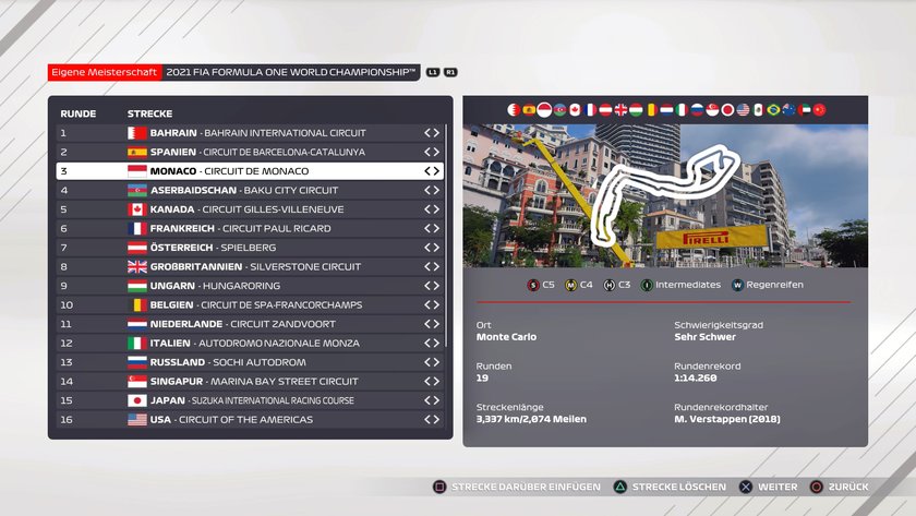 F1 2021: Monaco-Setup