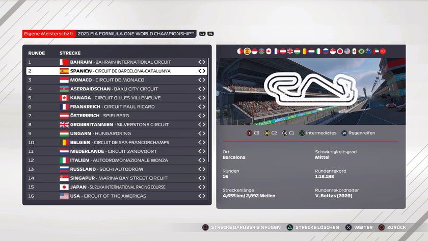 F1 2021: Spanien-Setup