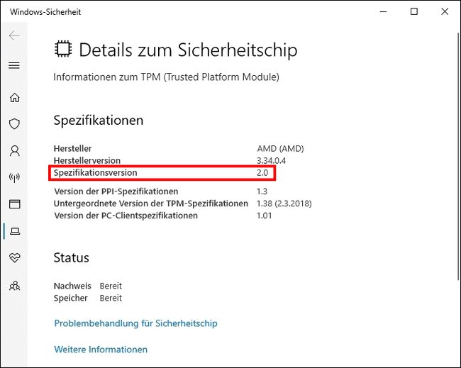 Dieses Mainboard hat einen aktivierten TPM-2.0-Chip und unterstützt Windows 11. Bild: GIGA