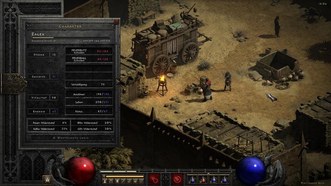 Diablo 2 Resurrected Attribute Zauberin