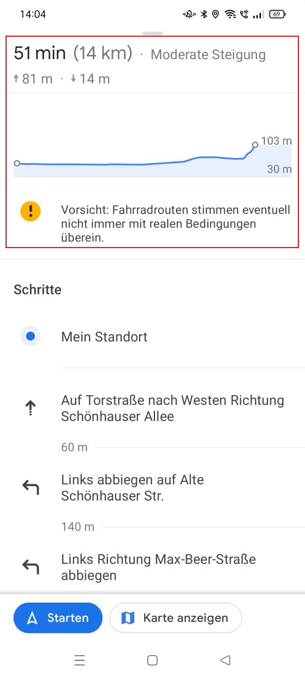 google-maps-steigung-android