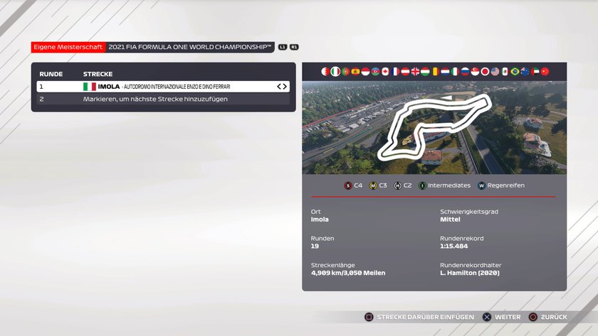 F1 2021: Imola-Setup