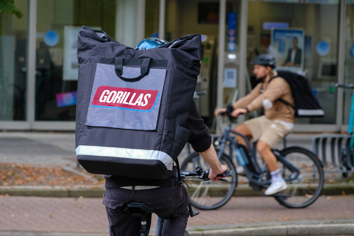 Gorillas: Lebensmittel-Lieferservice schenkt euch 10 Euro