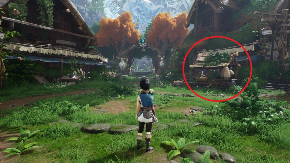 You can collect your extra content in the first hat car in the village (Kena: Bridge of Spirits). You can collect your extra content in the first hat car in the village (Kena: Bridge of Spirits).