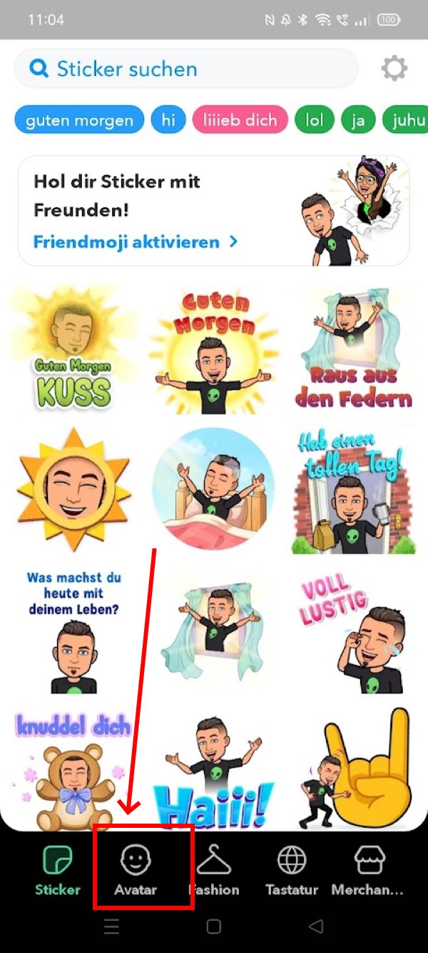 bitmoji-aendern