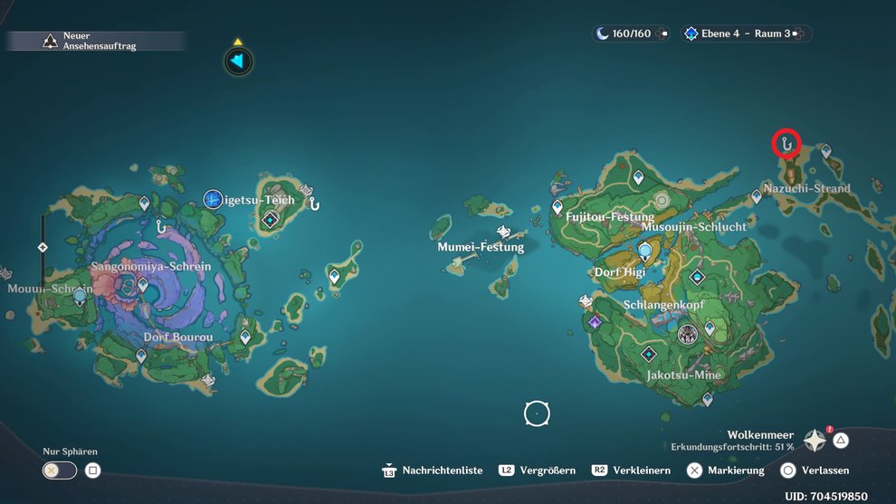 Bitterer Kugelfisch - Fundort und bester Köder in Genshin Impact