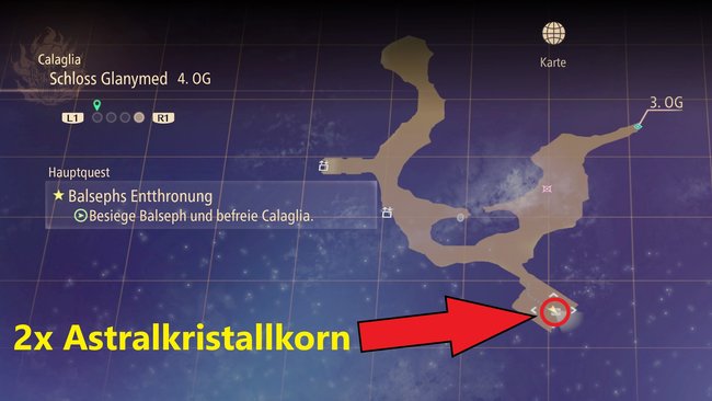 In dieser Kiste in Schloss Glanymed findet ihr die Astralkristallkörner (Tales of Arise).