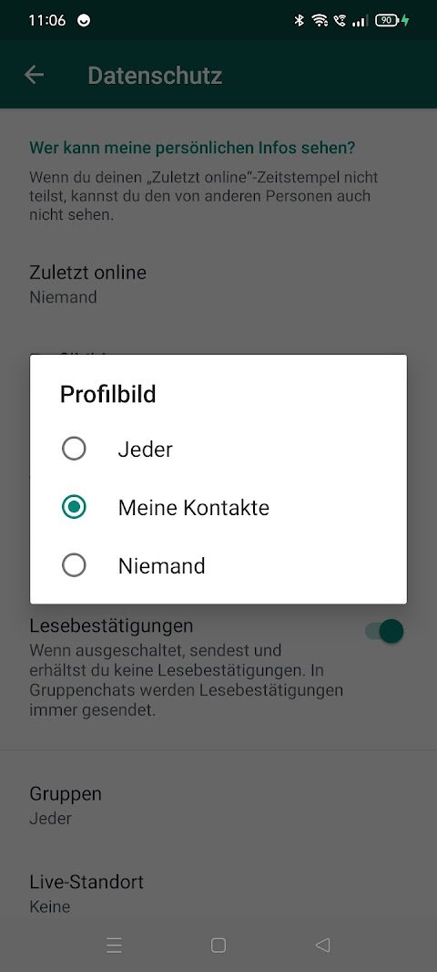 Profilbilder ändern whatsapp kontakte WhatsApp Profilbild