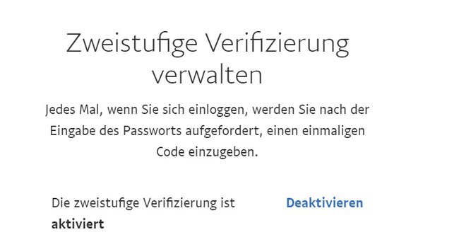 2-faktor-paypal-deaktivieren