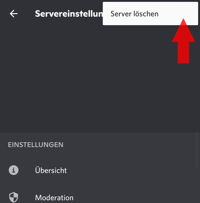 Discord-Server loeschen App1