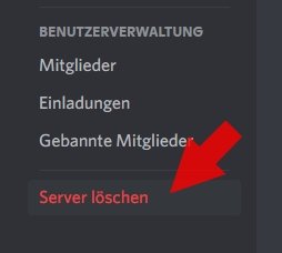 Discord-Server loeschen PC2