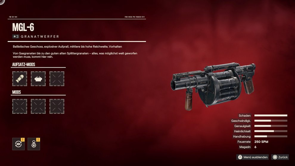As a reward you will receive the grenade launcher MGL-6 (Far Cry 6).