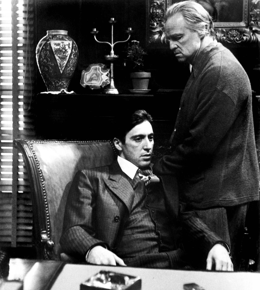 THE GODFATHER, Al Pacino, Marlon Brando, 1972 Courtesy Everett Collection PUBLICATIONxINxGERxSUIxAUTxONLY Copyright: xCo