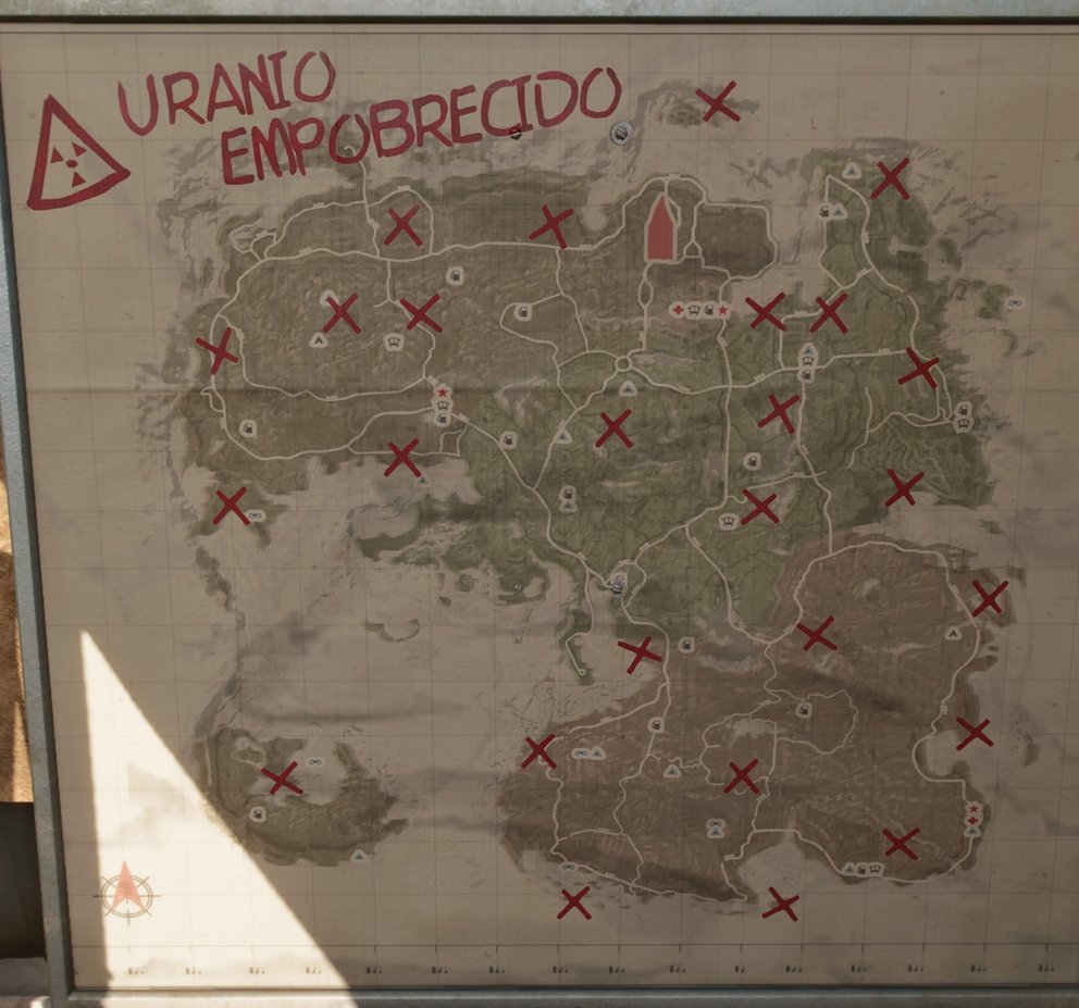 Fundorte von abgereichertem Uran in Yara (Far Cry 6).
