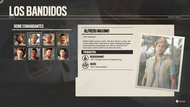 Comandante Alfredo Maximo in Far Cry 6.