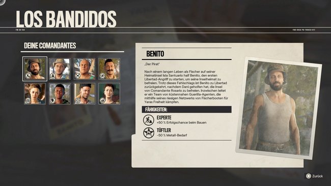 Comandante Benito in Far Cry 6.