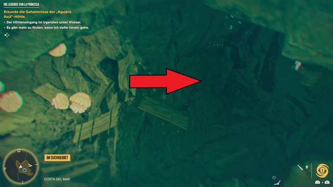 Nehmt die rechte Abzweigung zur letzten Höhle (Far Cry 6).