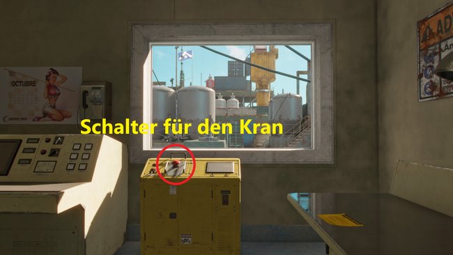 Dieser Schalter aktiviert den Kran (Far Cry 6).