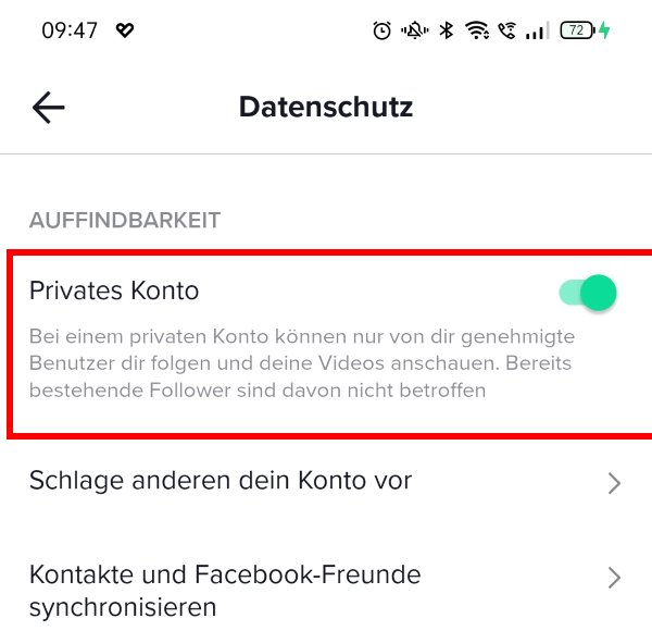 tiktok-privater-account