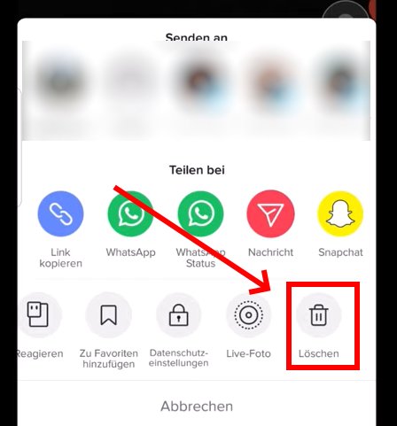 tiktok-video-loeschen