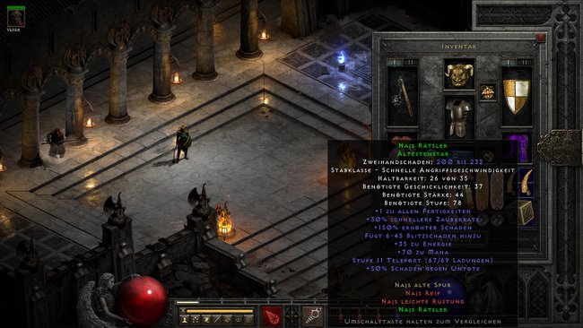 Diablo 2 Resurrected Teleport Ladung