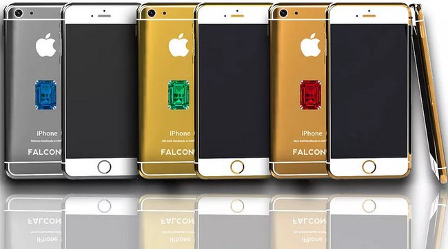 Konzeptbilder des teuersten iPhone 6 in Silber, Gold und Roségold. Bild: Falcon