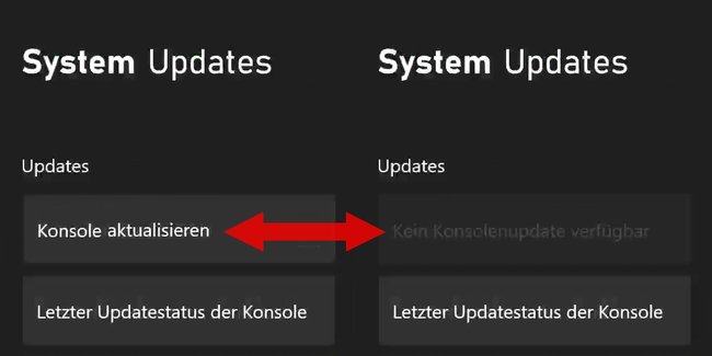 Xbox Series XS One Konsole aktualisieren