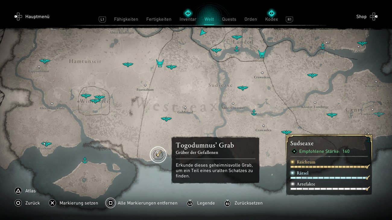 Assassins Creed Valhalla Gräber Der Gefallenen Fundort