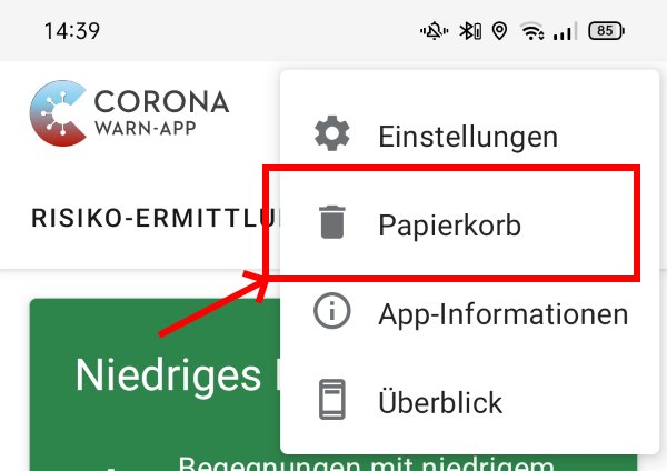 corona-app-papierkorb