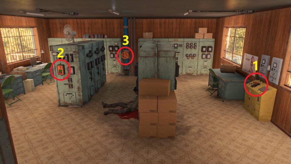 Activate the switches and valves in the order shown before you press the last switch at the control point (Far Cry 6).
