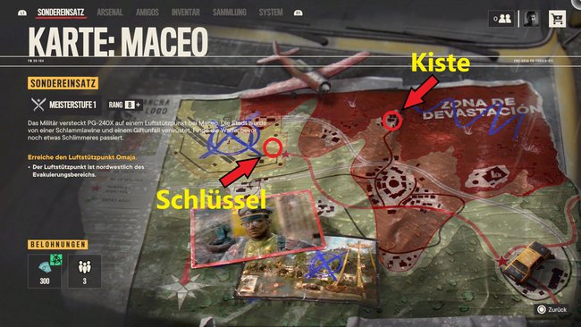 Fundort von Schlüssel und Kiste im Sondereinsatz Maceo (Far Cry 6).
