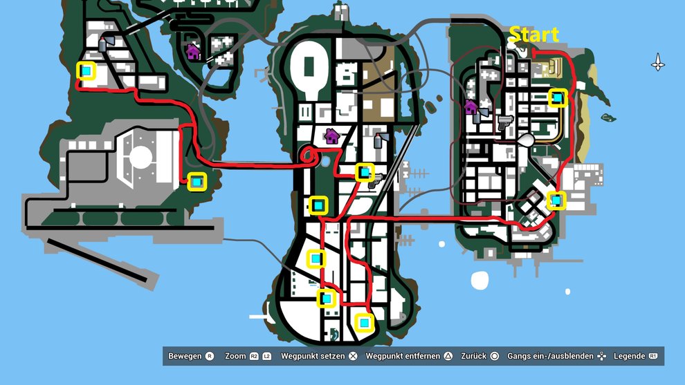 Gta 3 Coffee Stands Map Gta 3: Espresso-2-Go - Map With All 9 Coffee Stands & Walkthough - Gamingsym