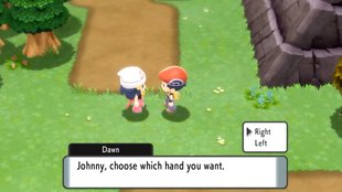 Pokémon - Strahlender Diamant: Linke oder rechte Hand wählen?