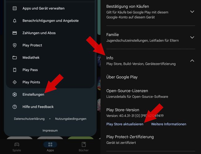 Google Play Store Update aktualisieren 2024