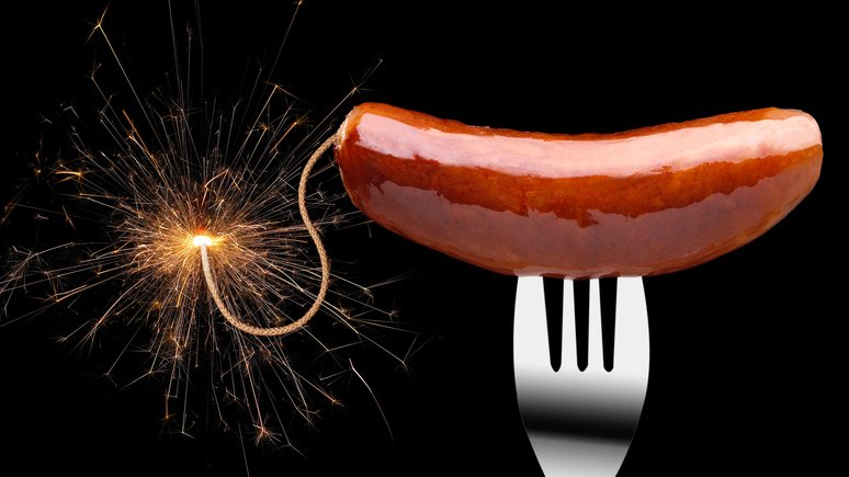 Wurst Feuerwerk