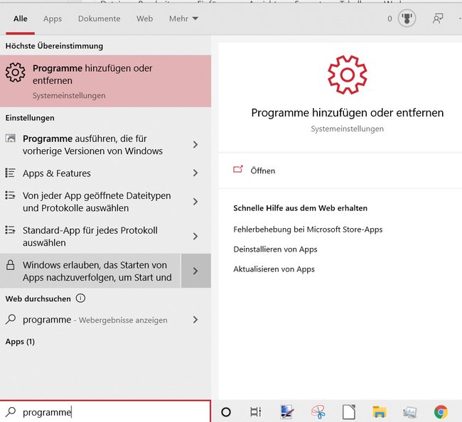 programme-deinstallieren