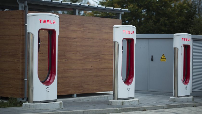 Tesla Supercharger Station