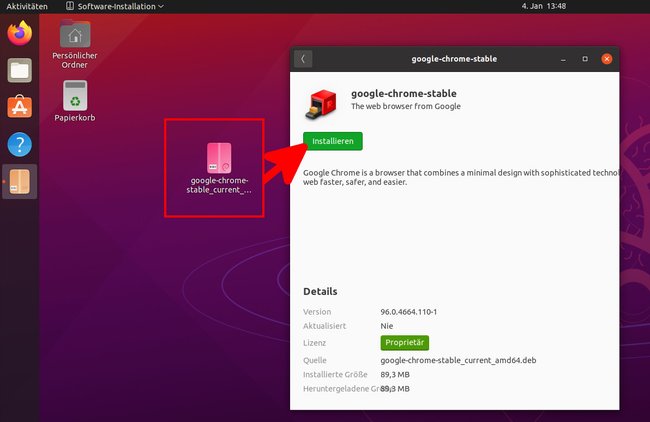 Linux Wie Installiere Ich Google Chrome In Ubuntu 