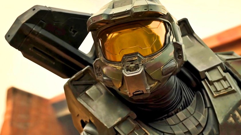 Das Bild zeigt den Master Chief aus der Halo-TV-Serie