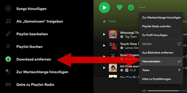 Spotify Download entfernen App PC