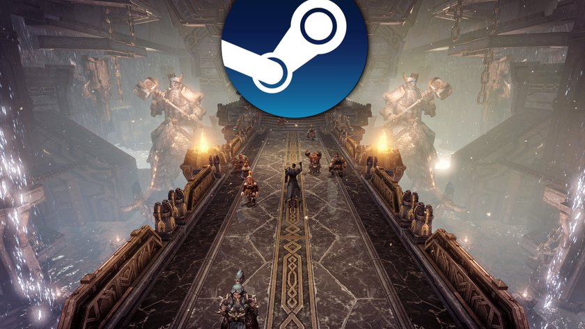 Lost Ark und Steam-Logo