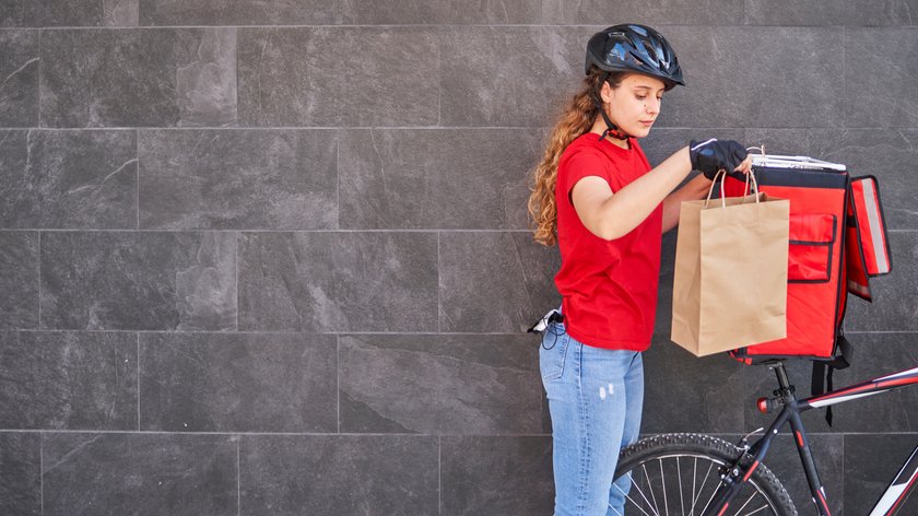 Fahrrad Essen Lieferung