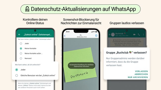 WhatsaApp Einmalansicht Screenshot