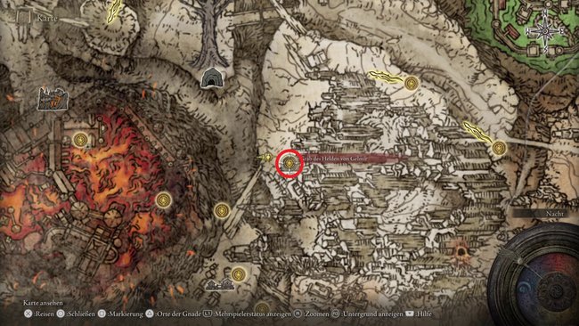 Standort des Grab des Helden von Gelmir (Quelle: Screenshot GIGA).
