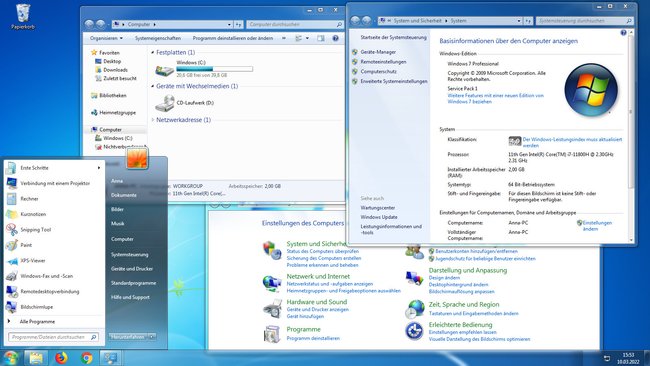 Windows 7 in seiner ganzen Pracht. (Bild: GIGA)