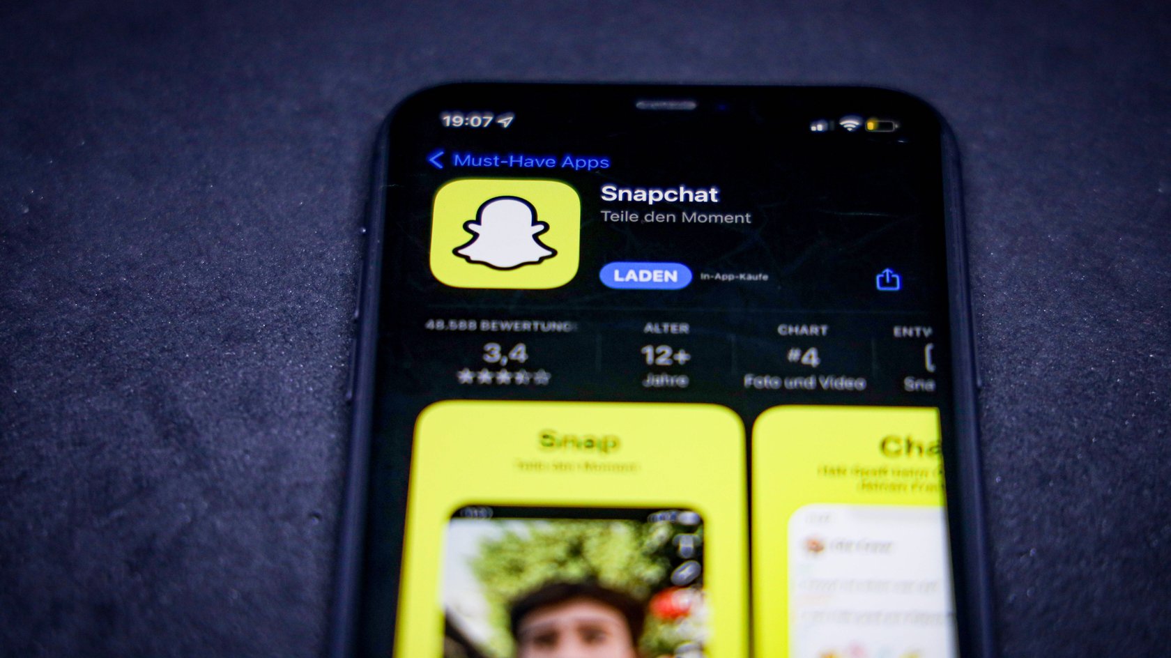Fake Snaps Bilder aus Galerie als Snap verschicken